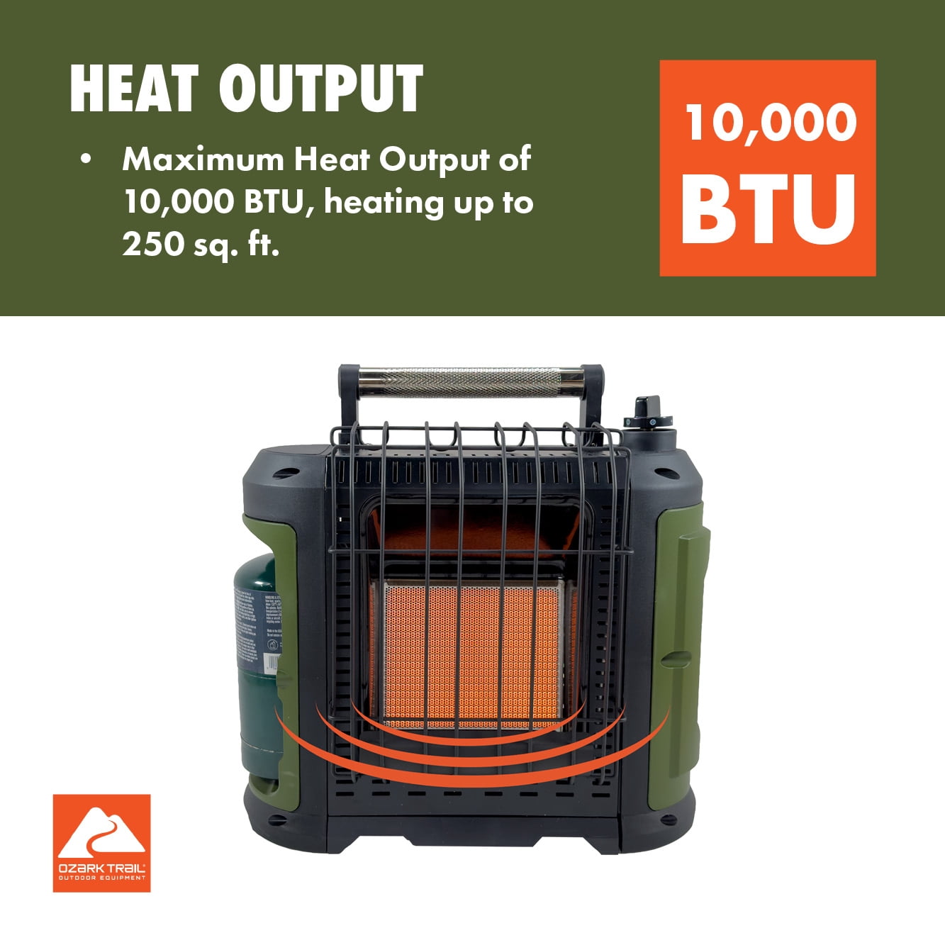 Ozark Trail 10,000 BTU Portable Propane Camping Heater