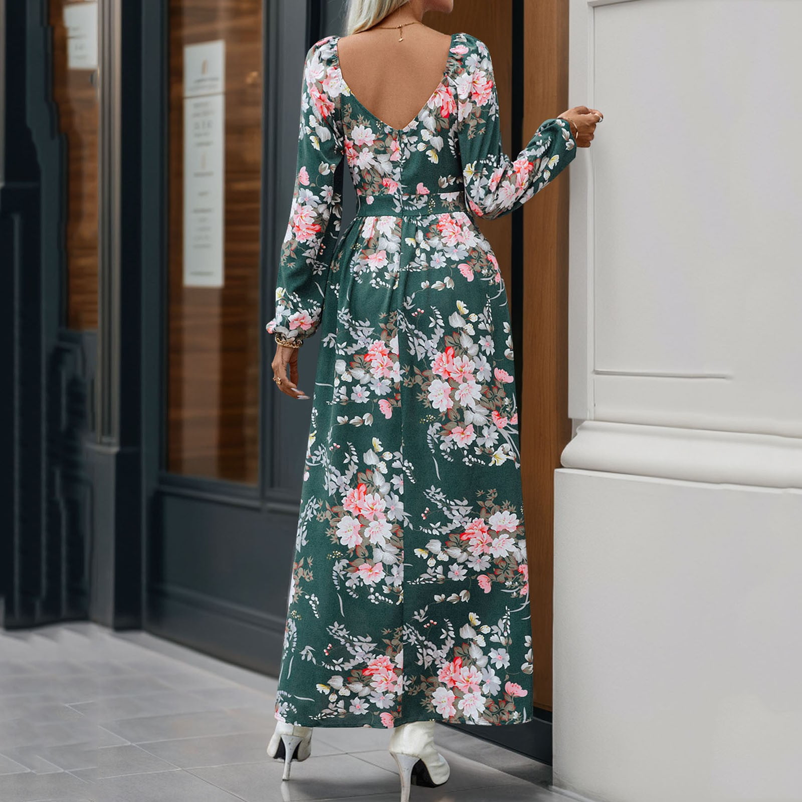 WXLWZYWL Fall Winter Dresses for Women 2024 Women's Fall Dress Long Sleeve Maxi Dress 2024 Trendy Plus Size V-Neck Holiday Casual Floral Printed Split Dress - Walmart.com WXLWZYWL Fall Winter Dresses for Women 2024 Women's Fall Dress Long Sleeve Maxi Dress 2024 Trendy Plus Size V-Neck Holiday Casual Floral Printed Split Dress - Walmart.com