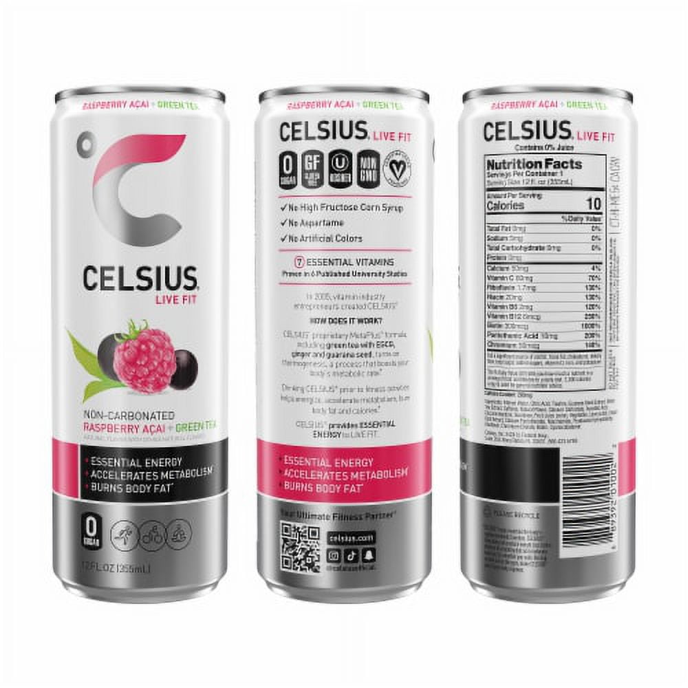 CELSIUS Fizz Free Energy Drink Variety Pack