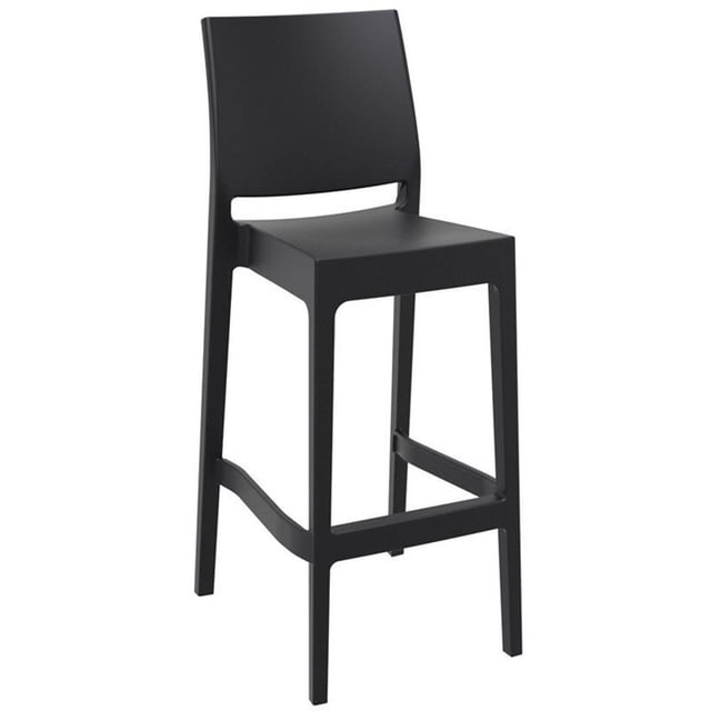Compamia Siesta Maya Resin 29.5" Barstool in Black