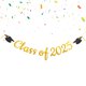 thumbnail image 1 of Banner decorativo para fiesta de graduación, clase de 2025, adorno de fondo de graduación, pancarta de felicitaciones para graduados., 1 of 6