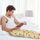 thumbnail image 5 of Fotbe Brown Leaf Sunflower Pantalones de Pijama para Hombre, Pantalones de Dormir, Pantalones de Casa con Cintura Ajustable y Bolsillos-3X-Large, 5 of 6
