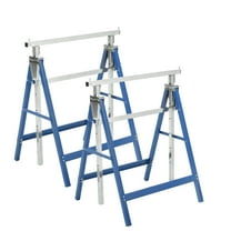 Saw Horses 2 Pack 2 x 4 with 6 Speed Adjustable Legs, Heavy Duty Pro Bench Saw Horse for Woodworking, Carpenters, Contractors