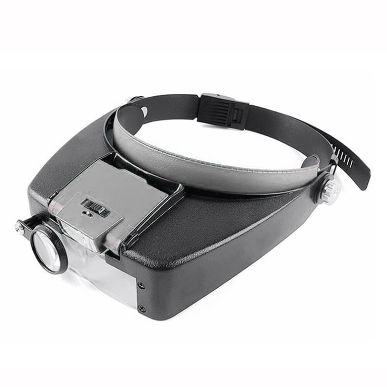 Best Head Magnifier with LED Light  Review and Demo of Headband Magnifying  Glasses 