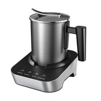 4-in-1 Electric Milk Frother and Steamer, Large 13.5oz Stainless Steel Pitcher, Hot & Cold Foam Maker and Milk Warmer for Lattes, Cappuccinos, Macchiato,Hot Chocolate, Dishwasher Safe