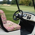 thumbnail image 6 of Pzuqiu Floral Hummingbird 2 Piece Golf Cart Seat Cover Set - Breathable Washable Protector for Most 2-Seater Carts, 6 of 10