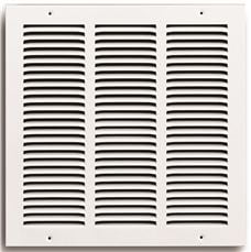 TRUAIRE STAMPED FACE RETURN AIR GRILLE, 4 SCREW HOLES, 14 IN. X 14 IN ...