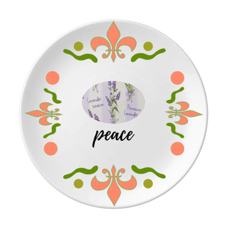 

Lavender Drawing Art Flower Ceramics Plate Tableware Dinner Dish