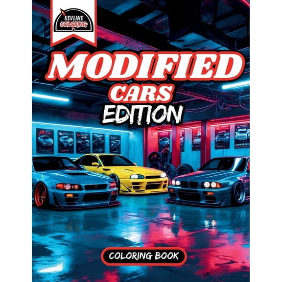 Revline Coloring Modified Cars Edition Car Coloring Book, (Paperback)