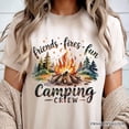 thumbnail image 2 of Camping Crew Campfire T-Shirt, Friends Fires Fun Outdoor Tee, 2 of 6