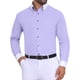 thumbnail image 1 of CAMISAS DE NEGOCIO FORMAL DE MANGA LARGA CON CUELLO DE COLORES CONTRASTANTES PARA HOMBRES L PÚRPURA, 1 of 5