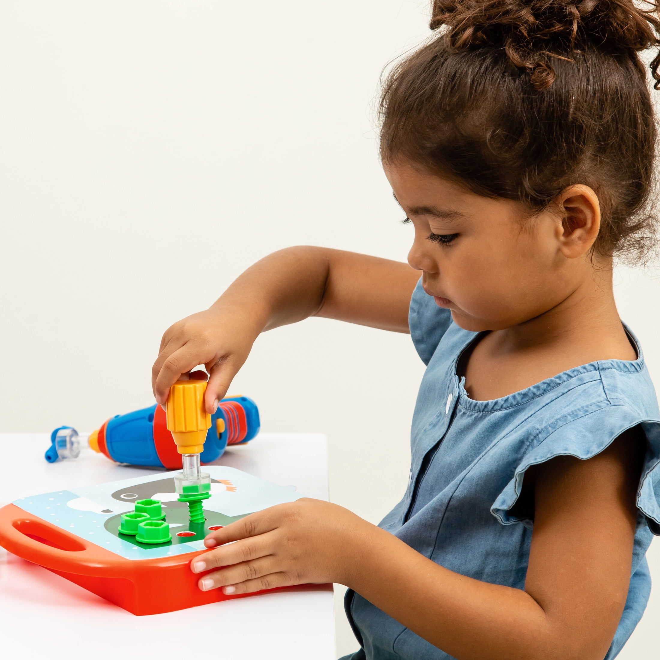Educational Insights Design and Drill ABCs and 123s, Preschool Construction Toy,  Ages 3+