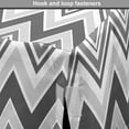 thumbnail image 4 of Geometric Dog Crate Cover, Abstract Geometrical Repeating Zig Zag Chevron V-Shaped Stripes Demonstration, Easy to Use Pet Kennel Cover for Dogs, 35" x 23" x 27", Grey and White, by Ambesonne, 4 of 6