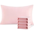 thumbnail image 1 of NTBAY Juego de 4 fundas de almohada Queen 100% microfibra cepillada de 1800 hilos, súper suaves y acogedoras, resistentes a las arrugas, la decoloración y las manchas con cierre de sobre, fundas de al, 1 of 4