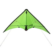 EOLO KITES Ready2Fly 45" Pop Up Stunt Kite, Green. Reusable Tote Included! Children Ages 8+
