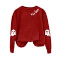thumbnail image 5 of Godom Halloween Womens Oversized Sweatshirts Ghost Graphic Crewneck Sweaters Casual Tops Comfy Fall Fashion Outfits Winter Clothes 2025, 5 of 5