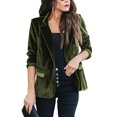 thumbnail image 1 of Blazer en Velours pour Femmes, 1 of 2