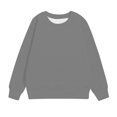 thumbnail image 6 of MKOSPLRT Fall Sweatshirts for Girl 1-12Y Crew Neck Pullover Tops Solid Long Sleeve Sweat Shirts Lightweight Running Shirts, 6 of 7