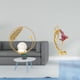 thumbnail image 2 of Escultura De Bailarina Con Bola De Cristal, Figura De Resina Metálica, Adorno De Escritorio, Estatua Para Pasillo, Chimenea, Dormitorio, Sala De Estar, Oficina, Arte De Bailarina De Ballet,, 2 of 8
