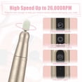thumbnail image 3 of Kit de Taladro de Uñas Eléctrico Inalámbrico Unique Bargains 26000 RPM Tono Dorado, 3 of 8
