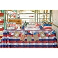 thumbnail image 5 of 4Th of July Independence Day America USA Tablecloth American Flag Rustic Style Waterproof Spillproof Table Cloth Table Cover Tabletop Decoration for Holiday Gathering Party Banquet(60"×84"), 5 of 5
