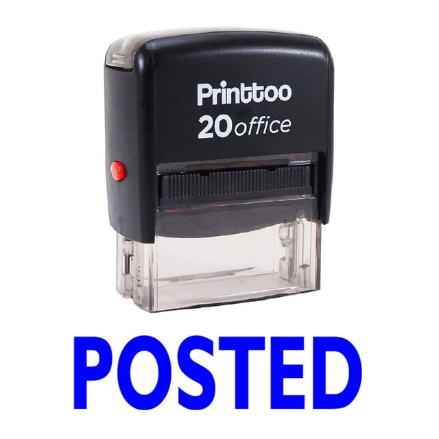 Printtoo Timbre en Caoutchouc Auto-Enregistrant pour Bureau - Bleu