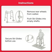 Equate Walker Ski Glides Mobility Walker Glides, 2 Counts