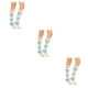 thumbnail image 4 of Qarigey 1 par de calcetines a rayas hasta la rodilla de arcoíris transpirables, calcetines antideslizantes flexibles, botas, medias para disfraz de Type1 NO1 Qarigey CBP288834, 4 of 6