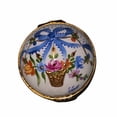 thumbnail image 3 of Small Marie Antoinette Blue Ribbon Ball Limoges Box Porcelain Figurine, 3 of 5