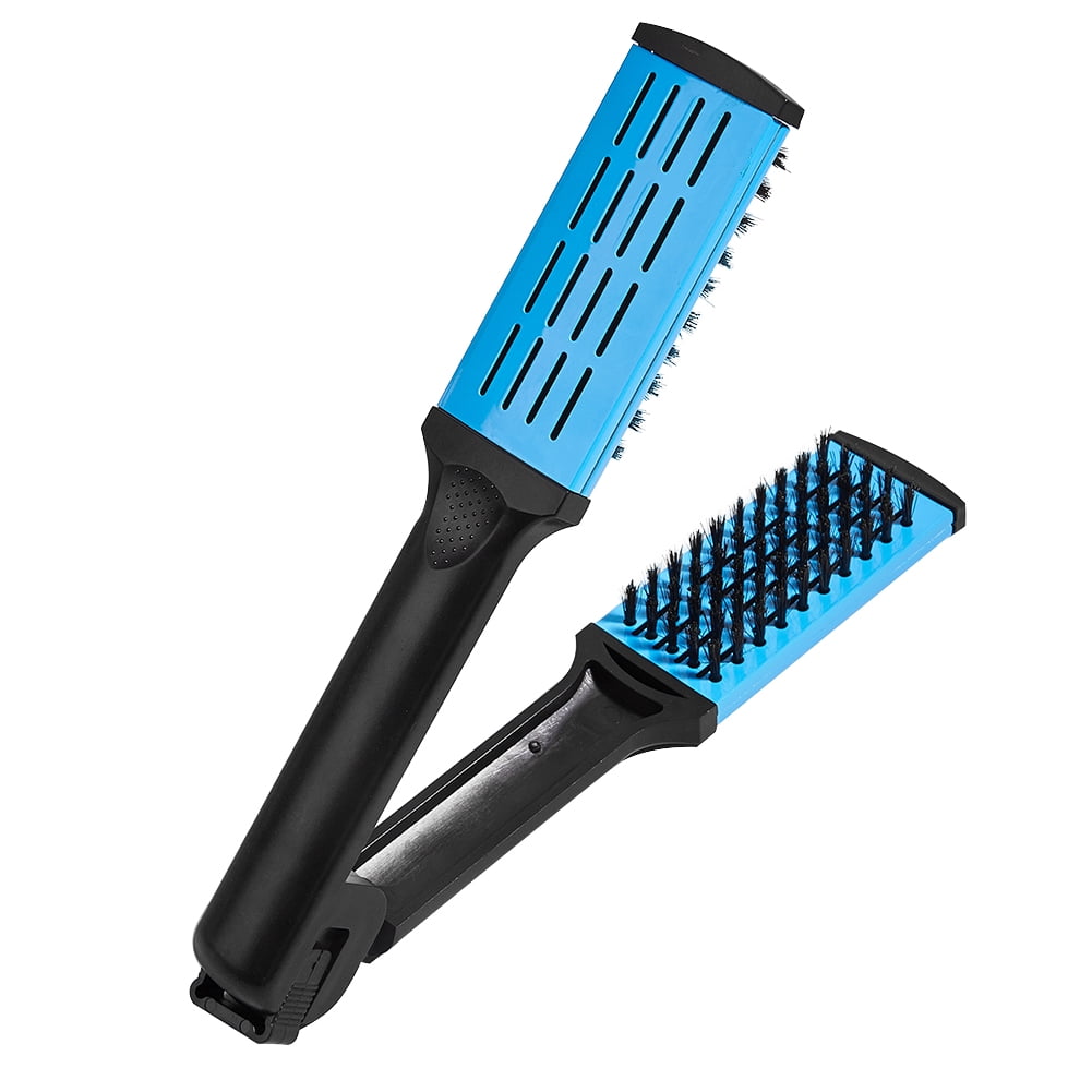 Alloet Vshaped Hair Straightening Brush, Double Side Hair Brush Comb Use for Smoothing and