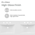 thumbnail image 3 of Swiss Madison Ceramic White 48" Bathroom Vanity Top, 3 of 8