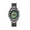 Green Magic Eye, variant on Men's Stainless Steel Link Wristwatch, Multicolor