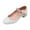 White, variant on NOKIO Kids Mary Jane Shoes With Strap Kids Mary Jane Ballet Flats Little/big Children Girls Summer Closed Toe Sequins Low Heel Princess Shoes Shiny Girls Shoes Daily Shoes