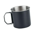 thumbnail image 5 of MAGIDEAL Camping Cup Drinkware with Foldable Handles for Picnic Touring Trips Cooking Black 250ml, 5 of 8