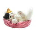 thumbnail image 2 of Sleeping Cat in Pet Pad Doll Toy, Mini Cats in Pet Pad with Meows Sounds Decor for Office Desk Hand Toy, Gifts for Cat Lover, 2 of 6