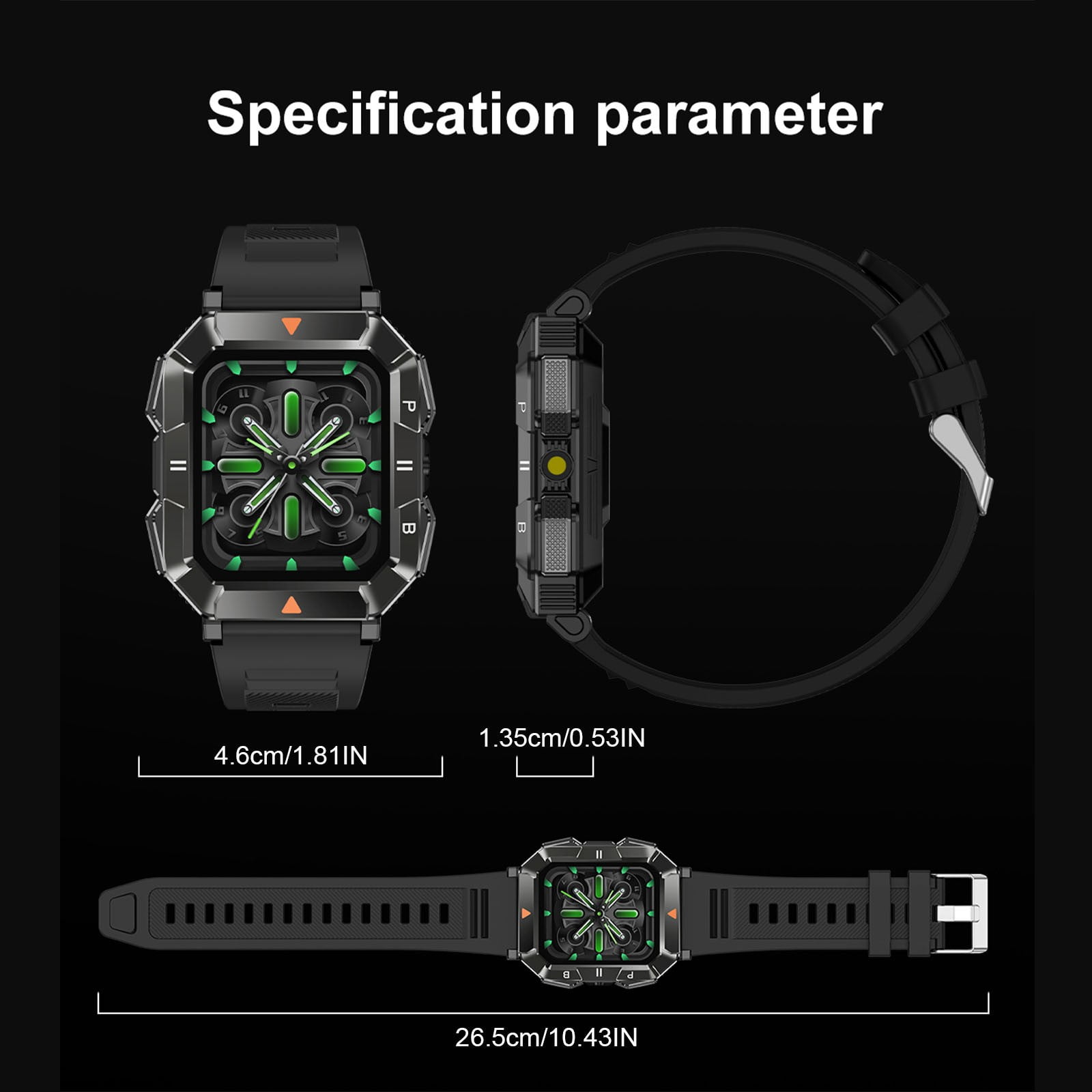 Jubipavy Smart Watch Full Screen Smart Watches For Android IOS Phones Smart Fitness Watch For Women Man Smartwatch