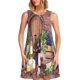 thumbnail image 1 of Fotbe Bottle Glass Red Wine Vestido de Verano sin Mangas para Mujer – Vestido Midi Línea A, Estilo Camiseta Floral, Vestido Playero Casual y Fluido, 1 of 7