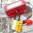 thumbnail image 4 of Verrou de Sécurité Isolé Résistant à l'Usure 4 Trous pour Cadenas, 4 of 7