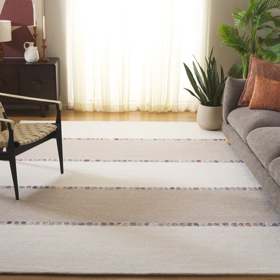 Safavieh Fifth Avenue Cornelius Geometric Striped Area Rug, Ivory/Beige, 8' x 10'