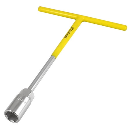 

Yellow Rubber T Type Handle 17mm Hex Hexagon Socket Wrench Spanner Tool