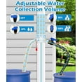 thumbnail image 5 of Downspout Diverter, Rain Barrel Diverter Fits for 2"x 3" Standard Downspout, Rainwater Collection System with Two Water Outlets to Collect Rainwater from Gutter, with 5FT Hose, 5 of 9