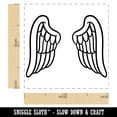thumbnail image 2 of Angel Bird Wings Self-Inking Rubber Stamp Ink Stamper - Orange Ink - Small 1 Inch, 2 of 7