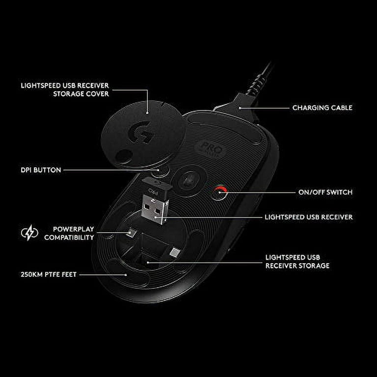 Logitech G Pro Wireless Gaming Mouse with Esports Grade Performance 