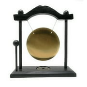 THY COLLECTIBLES Zen Art Brass Feng Shui Desktop Gong With Rammer