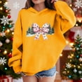 thumbnail image 2 of Lorytime Hoodies for Girls with Bows Boys Christmas Sweatshirt Long Sleeve Tops Drop Shoulder Cute Pullover Yellow 7 Years, 2 of 4