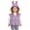 Purple, variant on Toddler Girls Cute Bubble Puffy Vest with Rabbit Ear Hood Lightweight Full Zip Puffer Vest Solid Casual Sleeveless Quilted Coat
