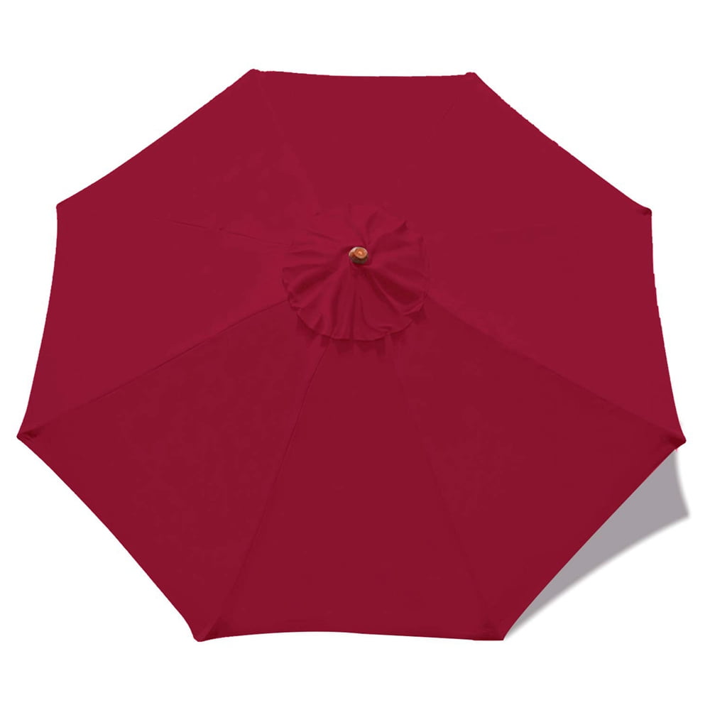 Patio Umbrella 6.5ft Umbrella Replacement Canopy 6 Ribs in Red (Canopy