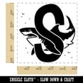 thumbnail image 2 of Animal Alphabet Letter S for Shark Square Rubber Stamp Stamping Scrapbooking Crafting - Small 1.25in, 2 of 7