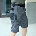 thumbnail image 4 of Men's Outdoor Capri Pants Summer Training Shorts With Webbing Waist, 4 of 4