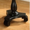 thumbnail image 3 of Roundhill Furniture Rene Round Wood Pedestal Side Table, White, 3 of 3